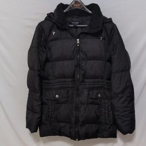 Lands' End Black Puffer Down Jacket